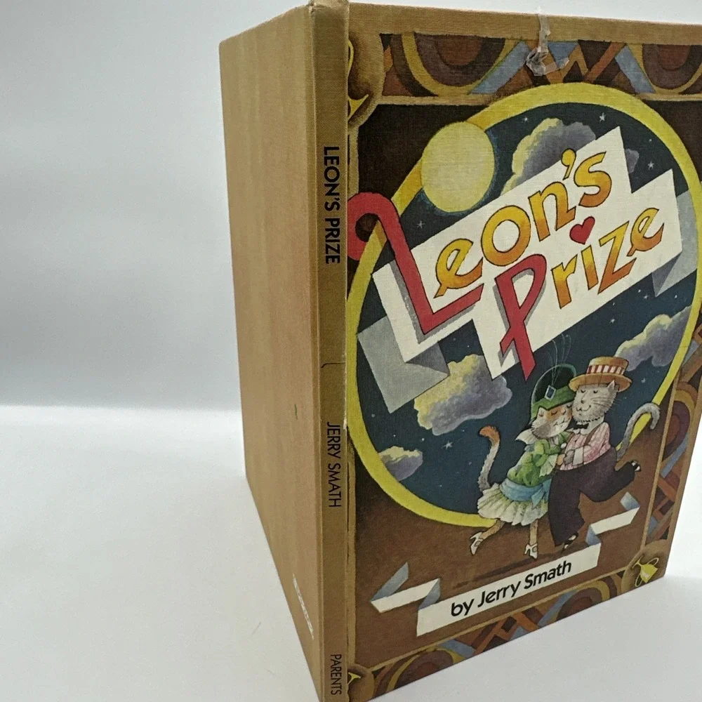 Leon's Prize by Jerry Smath ~‎ 1987 Vintage Hardcover Book Cats!!